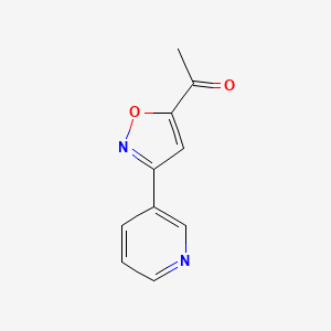 molecular formula C10H8N2O2 B3388735 5-Acetyl-3(3-pyridyl)isoxazole CAS No. 889939-04-2