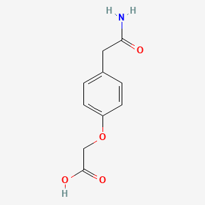 2-[4-(Carbamoylmethyl)phenoxy]acetic acid