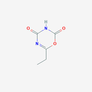 molecular formula C5H6N2O3 B033888 6-Ethyl-1,3,5-oxadiazine-2,4-dione CAS No. 102618-93-9