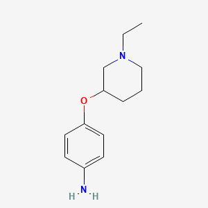 B3388857 4-[(1-Ethylpiperidin-3-yl)oxy]aniline CAS No. 893753-97-4