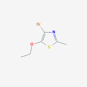 molecular formula C6H8BrNOS B3388873 4-Bromo-5-ethoxy-2-methyl-1,3-thiazole CAS No. 89502-01-2