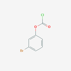 molecular formula C7H4BrClO2 B3388891 Carbonochloridic acid, 3-bromophenyl ester CAS No. 89629-89-0