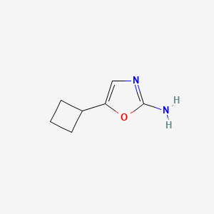 molecular formula C7H10N2O B3388947 5-Cyclobutyl-1,3-oxazol-2-amine CAS No. 899421-56-8