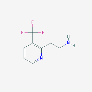 molecular formula C8H9F3N2 B3389093 2-[3-(Trifluoromethyl)pyridin-2-yl]ethan-1-amine CAS No. 910386-53-7