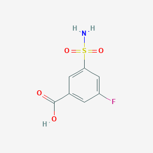molecular formula C7H6FNO4S B3389399 3-Fluoro-5-sulfamoylbenzoic acid CAS No. 926220-60-2