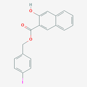 molecular formula C18H13IO3 B338955 4-Iodobenzyl 3-hydroxy-2-naphthoate 