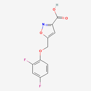 5-[(2,4-Difluorophenoxy)methyl]-1,2-oxazole-3-carboxylic acid