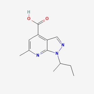 1-(butan-2-yl)-6-methyl-1H-pyrazolo[3,4-b]pyridine-4-carboxylic acid