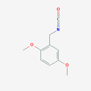 molecular formula C10H11NO3 B3389692 2-(Isocyanatomethyl)-1,4-dimethoxybenzene CAS No. 93489-30-6