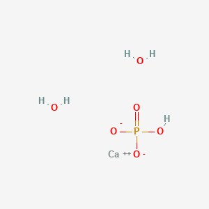 molecular formula CaH5O6P B033897 Calcium hydrogen phosphate dihydrate CAS No. 7789-77-7