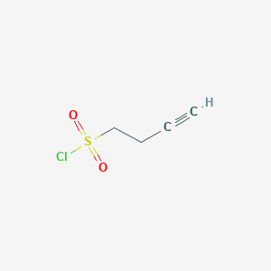 molecular formula C4H5ClO2S B3389720 But-3-yne-1-sulfonyl chloride CAS No. 936644-39-2