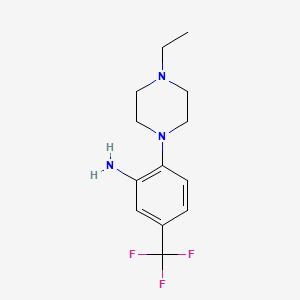 molecular formula C13H18F3N3 B3389737 2-(4-Ethylpiperazin-1-yl)-5-(trifluoromethyl)aniline CAS No. 937596-13-9