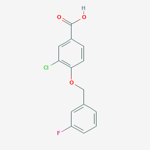 3-chloro-4-[(3-fluorophenyl)methoxy]benzoic Acid