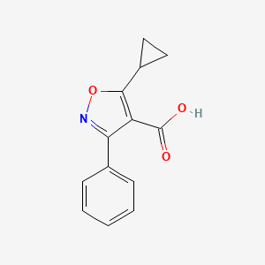 5-Cyclopropyl-3-phenylisoxazole-4-carboxylic acid