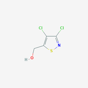 molecular formula C4H3Cl2NOS B3389901 (dichloro-1,2-thiazol-5-yl)methanol CAS No. 944281-39-4