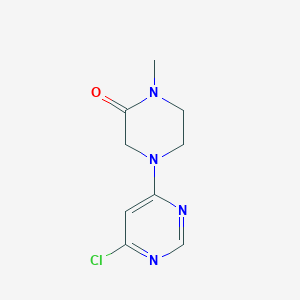 molecular formula C9H11ClN4O B3389905 4-(6-Chloropyrimidin-4-yl)-1-methylpiperazin-2-one CAS No. 945896-90-2