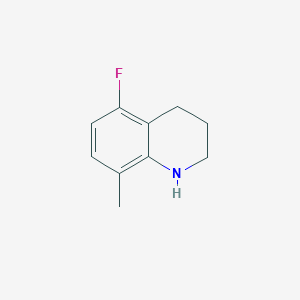 molecular formula C10H12FN B3390056 5-Fluoro-8-methyl-1,2,3,4-tetrahydroquinoline CAS No. 953714-92-6