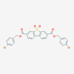 molecular formula C28H18Br2O6S B339013 BIS(4-BROMOBENZYL) 5,5-DIOXO-5H-5LAMBDA~6~-DIBENZO[B,D]THIOPHENE-3,7-DICARBOXYLATE 