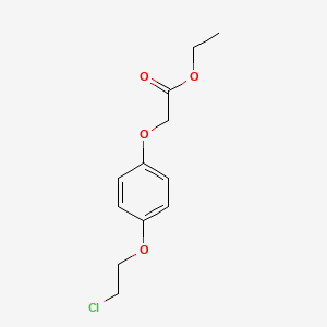 molecular formula C12H15ClO4 B3390357 Ethyl 2-[4-(2-chloroethoxy)phenoxy]acetate CAS No. 97315-40-7