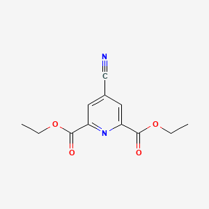 molecular formula C12H12N2O4 B3390363 Diethyl 4-cyano-2,6-pyridinedicarboxylate CAS No. 97316-54-6
