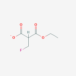 molecular formula C6H8FO4- B3390490 3-Ethoxy-2-(fluoromethyl)-3-oxopropanoate CAS No. 100701-51-7