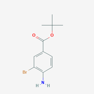 molecular formula C11H14BrNO2 B3390571 tert-butyl 4-amino-3-bromobenzoate CAS No. 1065101-49-6