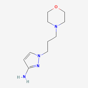 molecular formula C10H18N4O B3391035 1-[3-(morpholin-4-yl)propyl]-1h-pyrazol-3-amine CAS No. 1344371-97-6