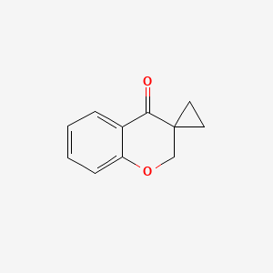 molecular formula C11H10O2 B3391066 spiro[2H-chromene-3,1'-cyclopropane]-4-one CAS No. 1368407-47-9