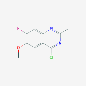 molecular formula C10H8ClFN2O B3391177 4-Chloro-7-fluoro-6-methoxy-2-methylquinazoline CAS No. 1444348-44-0