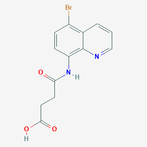 molecular formula C13H11BrN2O3 B339130 4-[(5-bromoquinolin-8-yl)amino]-4-oxobutanoic acid 