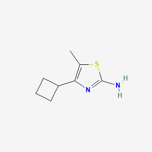 molecular formula C8H12N2S B3391388 4-Cyclobutyl-5-methyl-1,3-thiazol-2-amine CAS No. 1698908-50-7