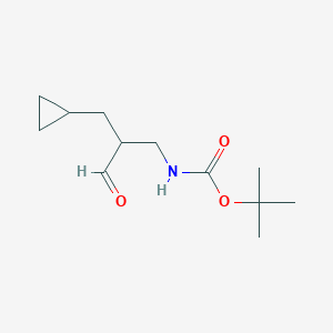 tert-Butyl N-[2-(cyclopropylmethyl)-3-oxopropyl]carbamate