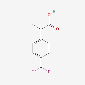 molecular formula C10H10F2O2 B3391421 2-[4-(Difluoromethyl)phenyl]propanoic acid CAS No. 1785577-85-6