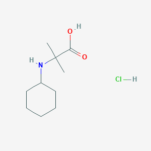 2-(Cyclohexylamino)-2-methylpropanoic acid hydrochloride