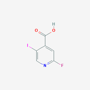 molecular formula C6H3FINO2 B3391485 2-Fluoro-5-iodoisonicotinic acid CAS No. 1804496-73-8