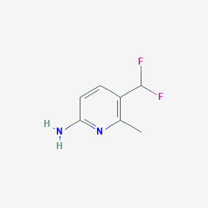 molecular formula C7H8F2N2 B3391516 6-Amino-3-(difluoromethyl)-2-methylpyridine CAS No. 1805960-75-1