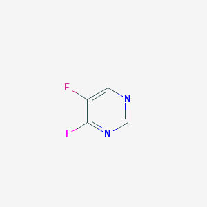molecular formula C4H2FIN2 B3391529 5-Fluoro-4-iodopyrimidine CAS No. 1806346-54-2