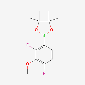 molecular formula C13H17BF2O3 B3391539 2-(2,4-Difluoro-3-methoxyphenyl)-4,4,5,5-tetramethyl-1,3,2-dioxaborolane CAS No. 1809298-93-8