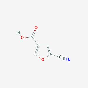 molecular formula C6H3NO3 B3391564 5-Cyanofuran-3-carboxylic acid CAS No. 1866690-04-1
