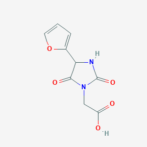 2-(4-(Furan-2-yl)-2,5-dioxoimidazolidin-1-yl)acetic acid