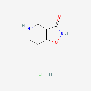 molecular formula C6H9ClN2O2 B3391588 4H,5H,6H,7H-[1,2]Oxazolo[4,5-c]pyridin-3-ol hydrochloride CAS No. 1888488-02-5