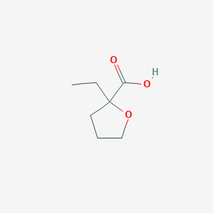 molecular formula C7H12O3 B3391695 2-Ethyloxolane-2-carboxylic acid CAS No. 19679-76-6
