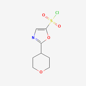 molecular formula C8H10ClNO4S B3391753 2-(Oxan-4-yl)-1,3-oxazole-5-sulfonyl chloride CAS No. 2137709-56-7