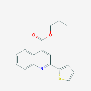 molecular formula C18H17NO2S B339183 Isobutyl 2-(2-thienyl)-4-quinolinecarboxylate 