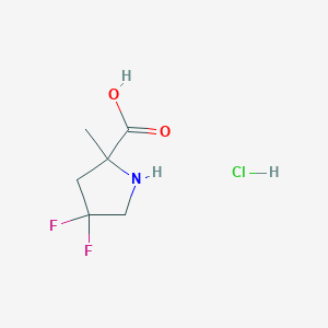 4,4-Difluoro-2-methylpyrrolidine-2-carboxylic acid hcl