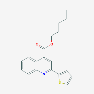molecular formula C19H19NO2S B339185 pentyl 2-(2-thienyl)-4-quinolinecarboxylate 