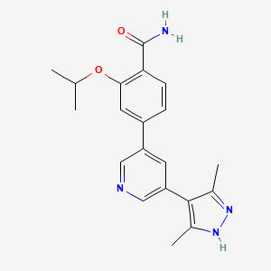 4-(5-(3,5-Dimethyl-1H-pyrazol-4-yl)pyridin-3-yl)-2-isopropoxybenzamide
