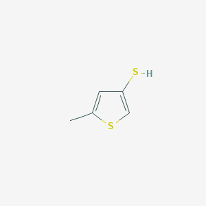 molecular formula C5H6S2 B3391906 5-methylthiophene-3-thiol CAS No. 2634-17-5
