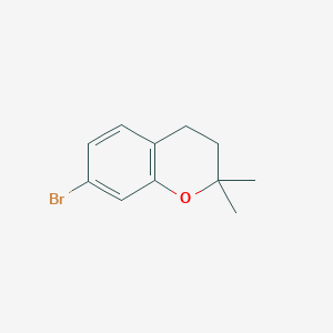 molecular formula C11H13BrO B3391910 2,2-Dimethyl-7-bromo-3,4-dihydro-2H-1-benzopyran CAS No. 263903-20-4
