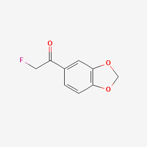 molecular formula C9H7FO3 B3391920 1-(2H-1,3-Benzodioxol-5-yl)-2-fluoroethan-1-one CAS No. 287204-25-5